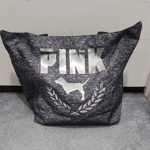 PINK Victoria's Secret Charcoal Tote Bag